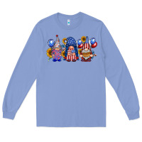 Colony Blue america gnomes Long Sleeve Tee - RacoonDesign