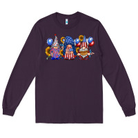 Plum america gnomes Long Sleeve Tee - RacoonDesign