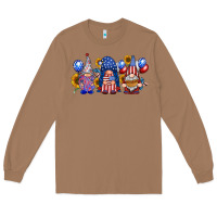 Toasted Coconut america gnomes Long Sleeve Tee - RacoonDesign