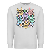 Dove Grey easter bunny candy Premium Sweatshirt - MaliasSmallBusiness