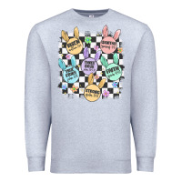 Heather Grey easter bunny candy Premium Sweatshirt - MaliasSmallBusiness