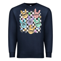 Navy easter bunny candy Premium Sweatshirt - MaliasSmallBusiness