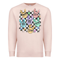 Pale Pink easter bunny candy Premium Sweatshirt - MaliasSmallBusiness