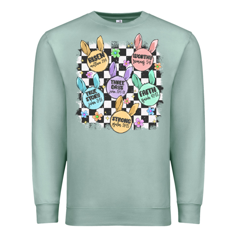 Easter Bunny Candy Premium Sweatshirt by MaliasSmallBusiness | Teevron