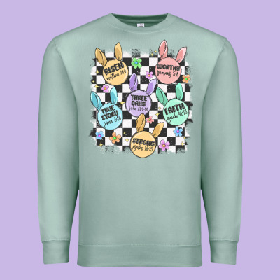 Easter Bunny Candy Premium Sweatshirt Designed By Maliassmallbusiness
