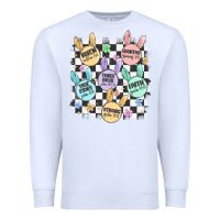 White easter bunny candy Premium Sweatshirt - MaliasSmallBusiness