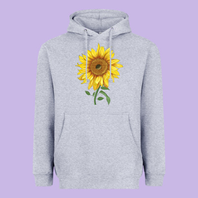 Bambino Sunflower Heavyweight Hoodie Designed By Lillyallendesigns