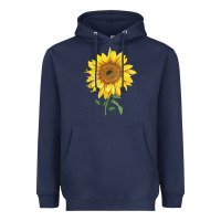 Navy bambino sunflower Heavyweight Hoodie - LillyAllenDesigns