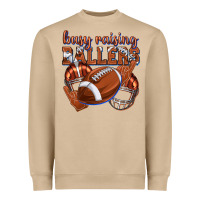 Busy Raising Ballers Football Heavyweight Sweatshirt | Teevron