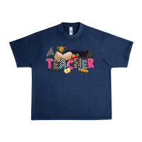 Navy race teacher Urban Heavy Tee - Zillion Design Studio