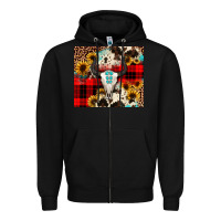 Black bullskull Sunflower Zipper Hoodie - JahusDesignShop