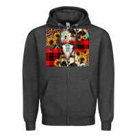 Charcoal Heather bullskull Sunflower Zipper Hoodie - JahusDesignShop