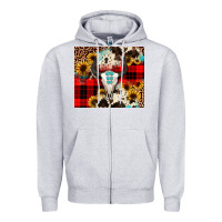 Heather Grey bullskull Sunflower Zipper Hoodie - JahusDesignShop