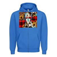 True Royal bullskull Sunflower Zipper Hoodie - JahusDesignShop