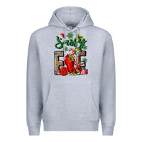 Heather Grey sassy elf Premium Hoodie - MaliasSmallBusiness