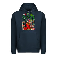 Navy sassy elf Premium Hoodie - MaliasSmallBusiness
