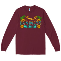 Burgundy small business mama Long Sleeve Tee - HRA Design Shop