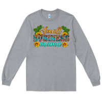Heather Grey small business mama Long Sleeve Tee - HRA Design Shop