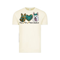 Vintage Arctic peace love white sepherd Vintage Tee - RanaPortraitStore