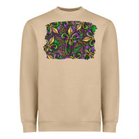Mushroom Mardi Gras Fleur De Lis Heavyweight Sweatshirt - RanaPortraitStore