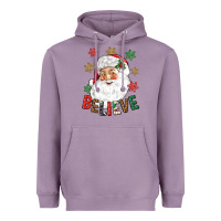 Lavender Believe Christmas Heavyweight Hoodie - NancyCooperArtShop