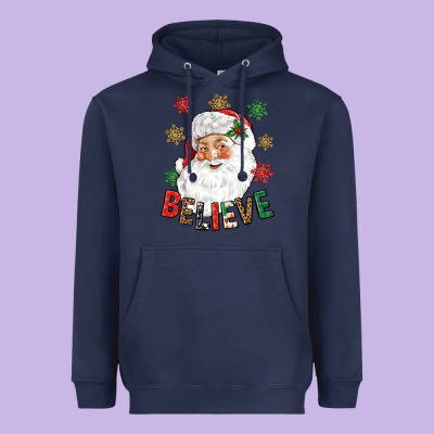 Believe Christmas Heavyweight Hoodie Designed By Nancycooperartshop