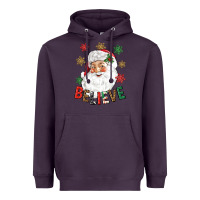 Plum Believe Christmas Heavyweight Hoodie - NancyCooperArtShop