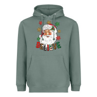 Sage Believe Christmas Heavyweight Hoodie - NancyCooperArtShop