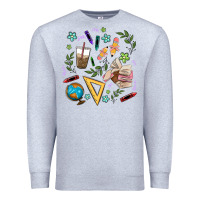 Heather Grey teacher tools Premium Sweatshirt - MaliasSmallBusiness