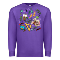 Purple teacher tools Premium Sweatshirt - MaliasSmallBusiness