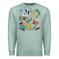 Seafoam teacher tools Premium Sweatshirt - MaliasSmallBusiness