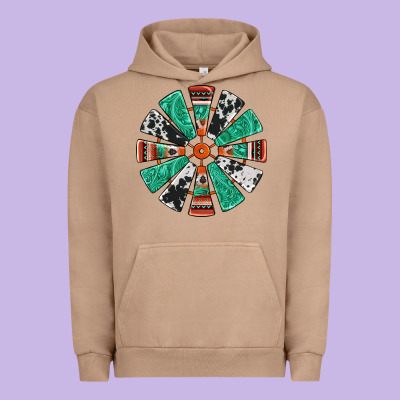 Western Windmill Urban Hoodie Designed By Jasminsmagicworld