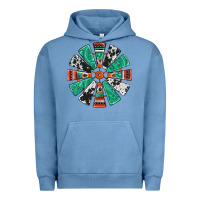 Pigment Pebble Blue western windmill Urban Hoodie - Jasminsmagicworld