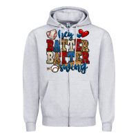 Heather Grey hey batter batter swing baseball Zipper Hoodie - Jasminsmagicworld