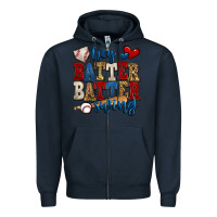 Navy hey batter batter swing baseball Zipper Hoodie - Jasminsmagicworld