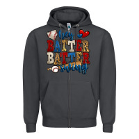 Smoke hey batter batter swing baseball Zipper Hoodie - Jasminsmagicworld