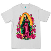 Dove Grey our lady of guadalupe Premium Tee - Artiststas