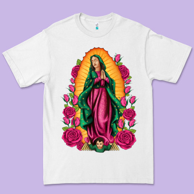 Our Lady Of Guadalupe Premium Tee Designed By Artiststas