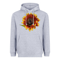 Heather Grey ring o fine sunflower Heavyweight Hoodie - LillyAllenDesigns