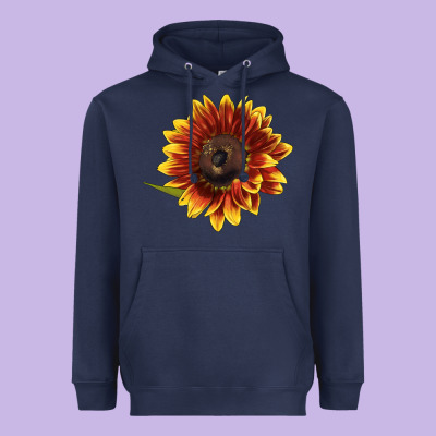 Ring O Fine Sunflower Heavyweight Hoodie Designed By Lillyallendesigns