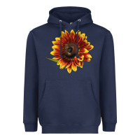 Navy ring o fine sunflower Heavyweight Hoodie - LillyAllenDesigns