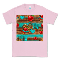 Bubblegum Pink teacher life seamless pattern Classic Tee - HRA Design Shop