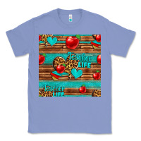 Colony Blue teacher life seamless pattern Classic Tee - HRA Design Shop