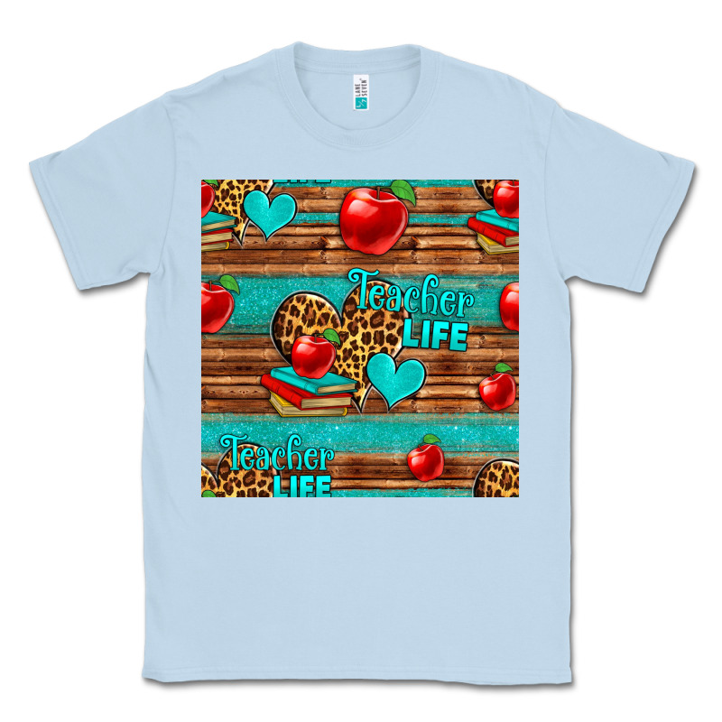 Teacher Life Seamless Pattern Classic Tee by HRA Design Shop | Teevron