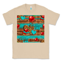 Mushroom teacher life seamless pattern Classic Tee - HRA Design Shop