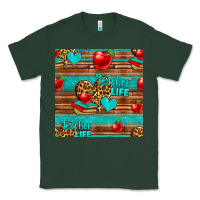 Sports Green teacher life seamless pattern Classic Tee - HRA Design Shop