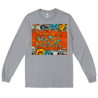 Heather Grey minding my own small business Long Sleeve Tee - HRA Design Shop