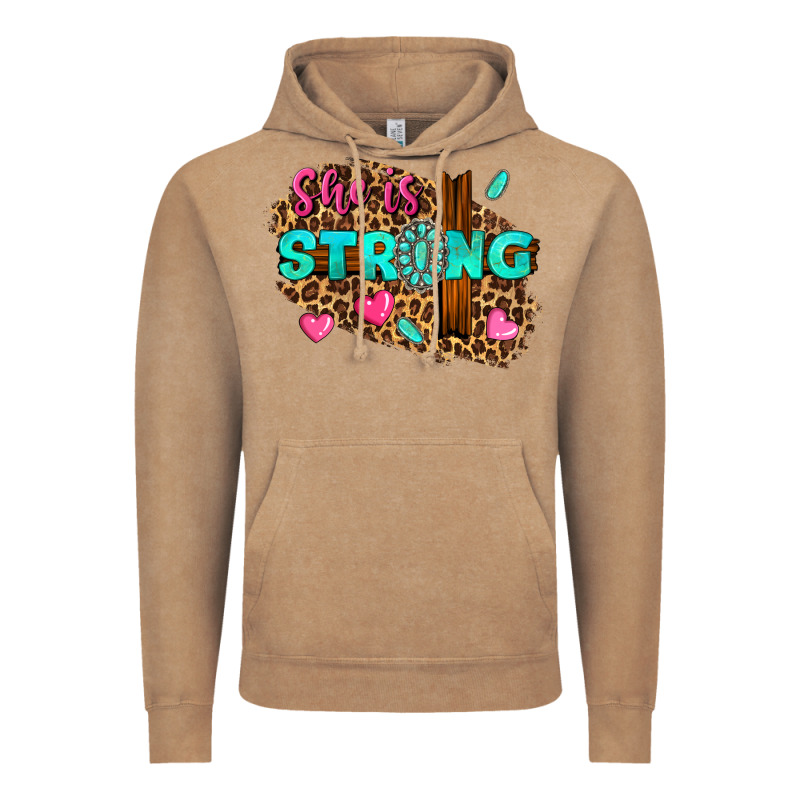 She Is Strong Vintage Hoodie by texasbilliewilder | Teevron