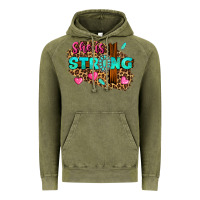 Vintage Olive she is strong Vintage Hoodie - texasbilliewilder