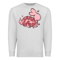 Dove Grey happy easter Premium Sweatshirt - MaliasSmallBusiness